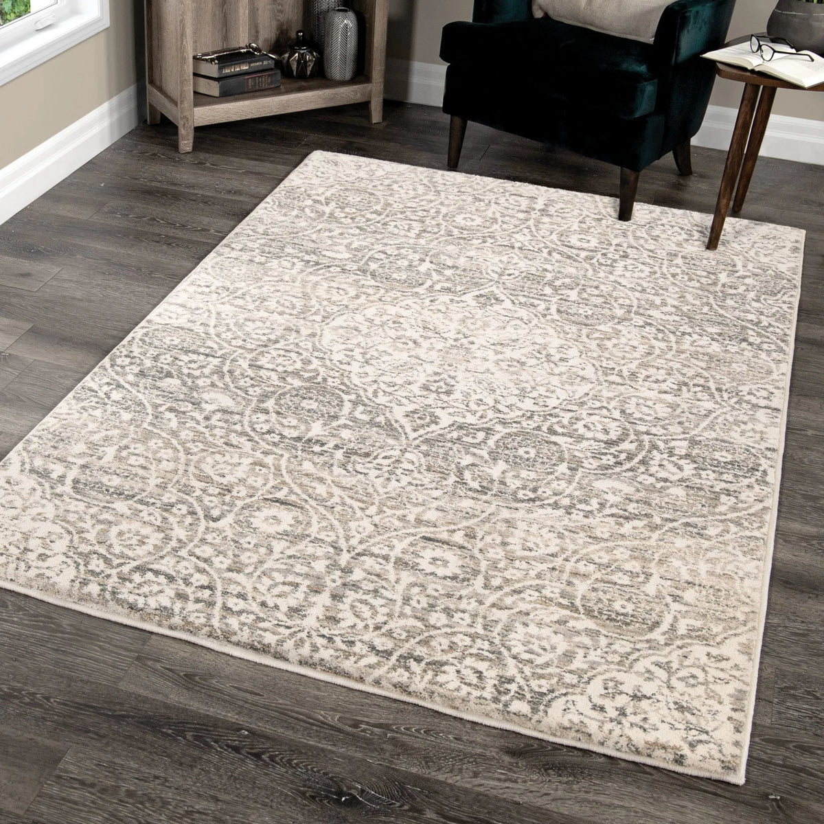 Riverstone 9002 Center Kirman Multi Rug - Rug & Home