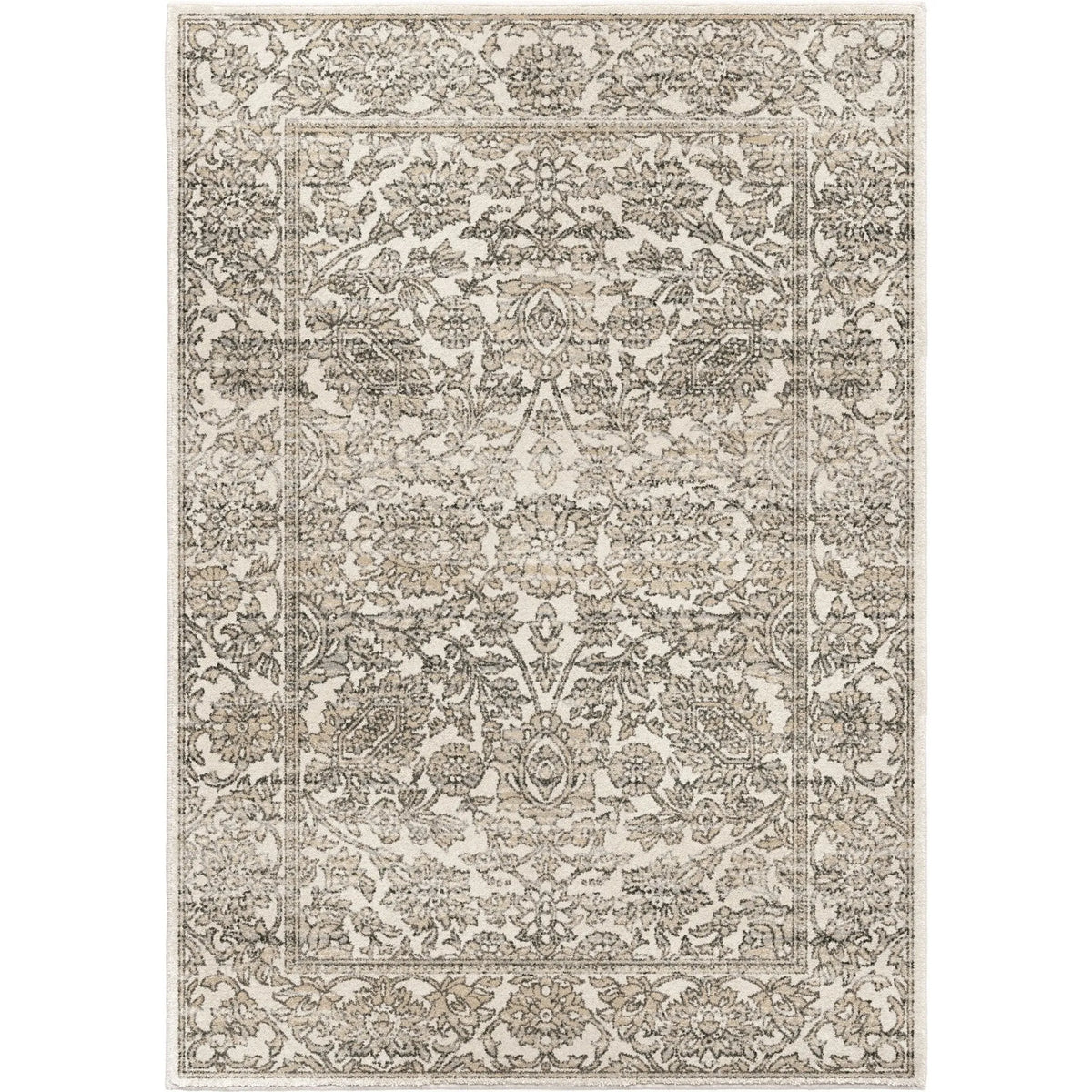 Riverstone 9018 Persian Tonal Light Grey Rug - Rug & Home