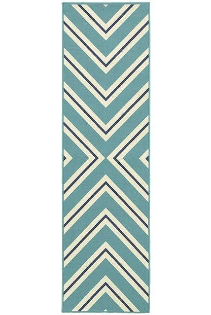 Riviera 4589J Blue/ Ivory Rug - Rug & Home