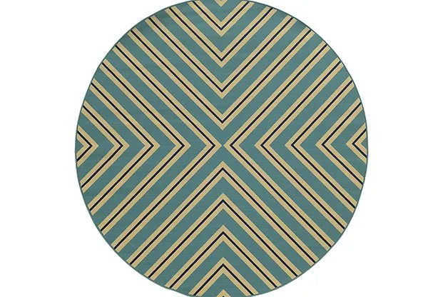 Riviera 4589J Blue/ Ivory Rug - Rug & Home