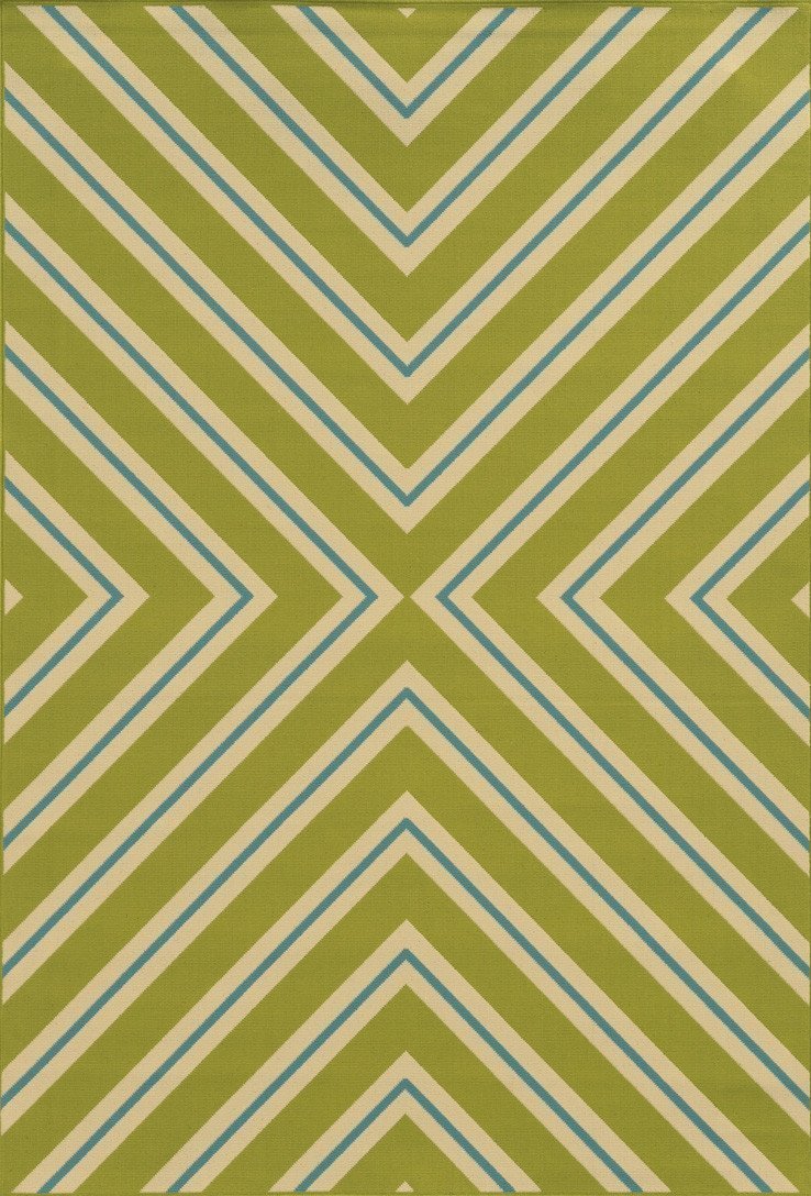 Riviera 4589M Green/ Ivory Rug - Rug & Home