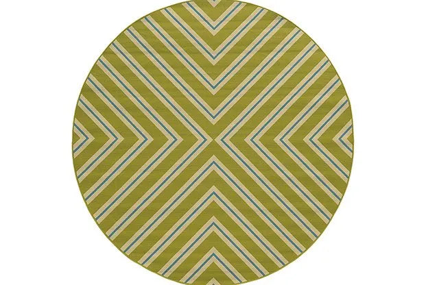 Riviera 4589M Green/ Ivory Rug - Rug & Home