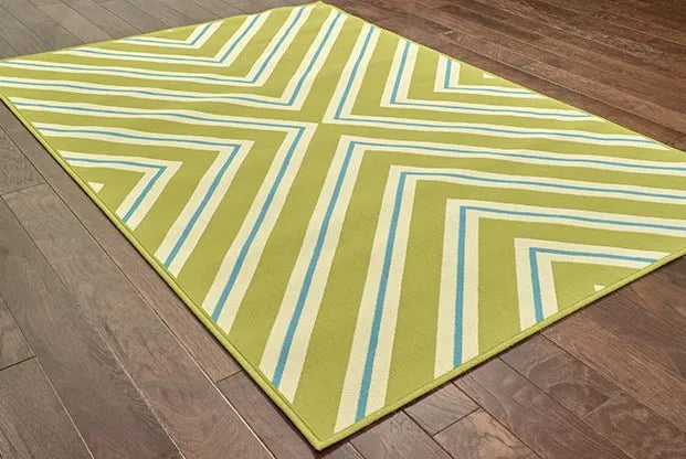 Riviera 4589M Green/ Ivory Rug - Rug & Home