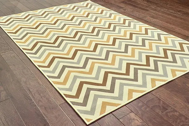 Riviera 4593A Grey/ Gold Rug - Rug & Home