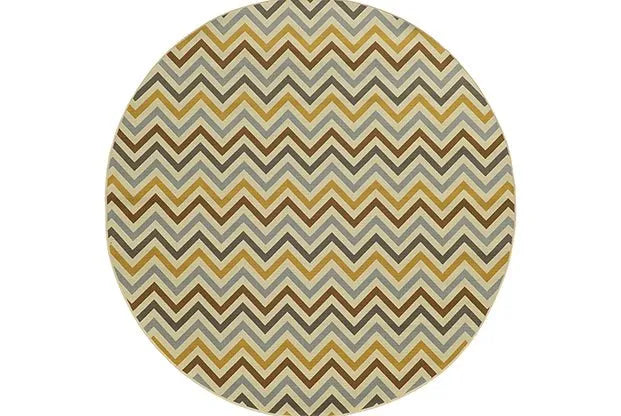 Riviera 4593A Grey/ Gold Rug - Rug & Home