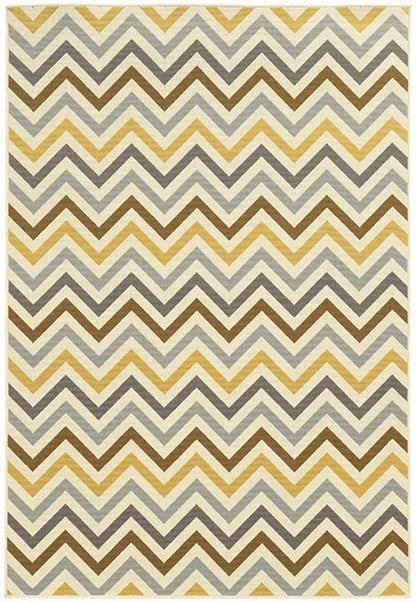 Riviera 4593A Grey/ Gold Rug - Rug & Home