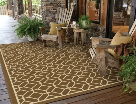 Riviera 4771L Brown/ Ivory Rug - Rug & Home