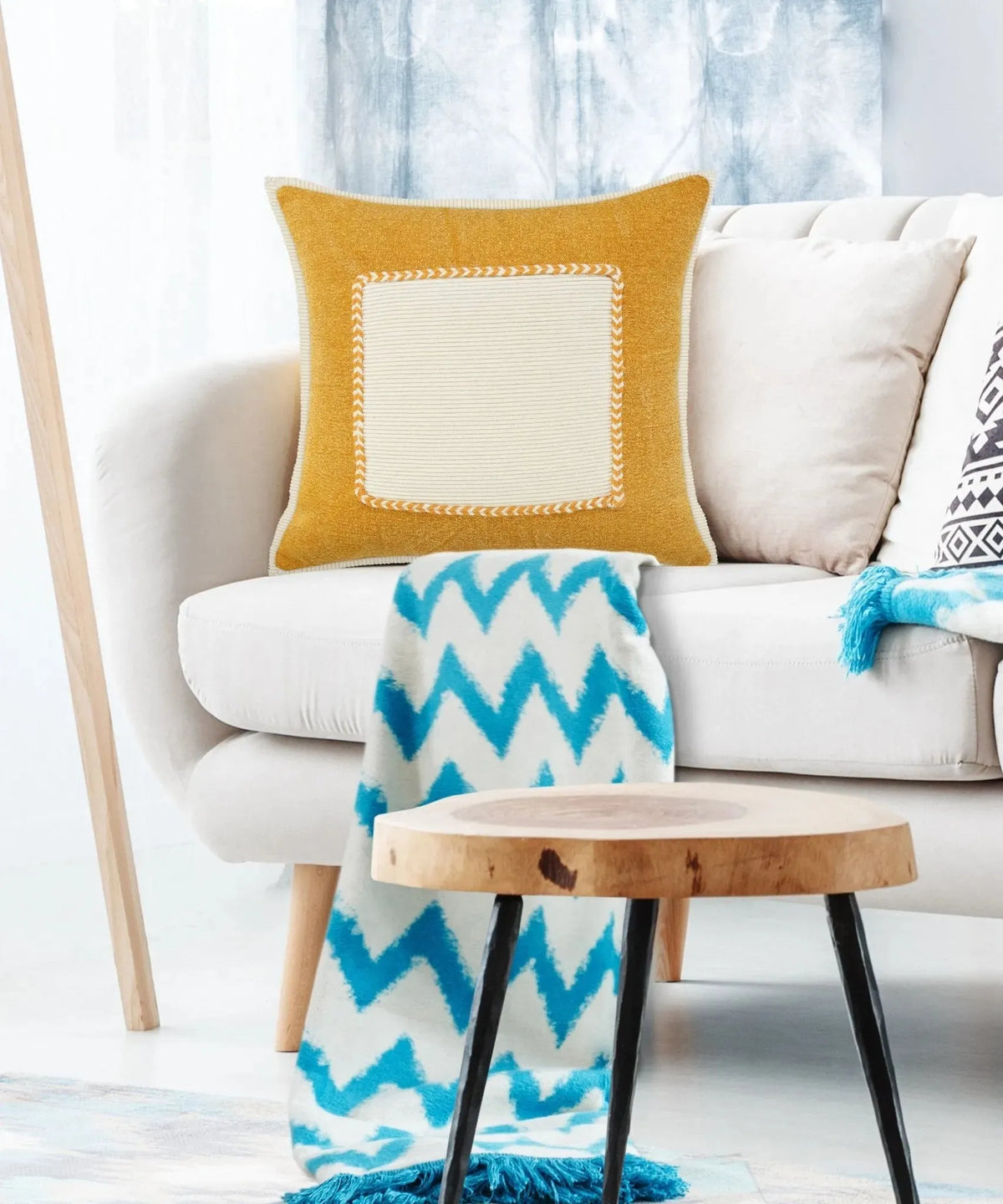 Riviera Lr07701 Golden Glow/Cream Pillow