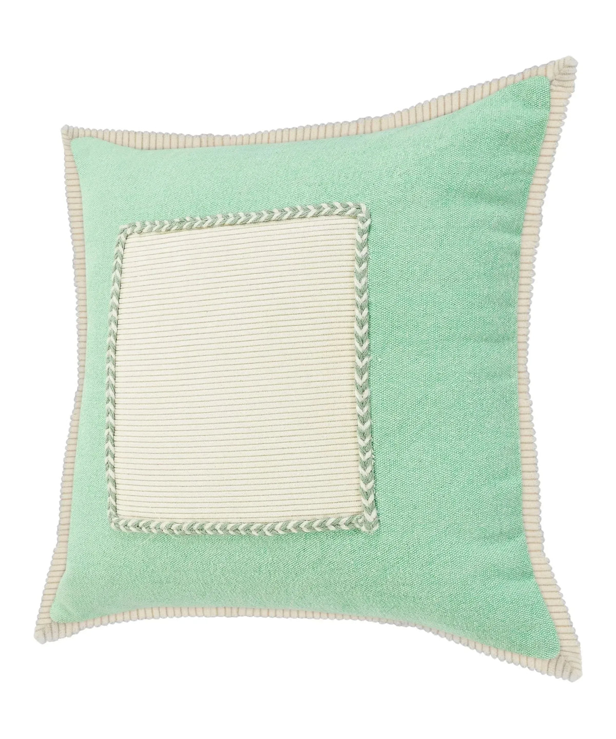 Riviera Lr07703 Pastel Green/Cream Pillow