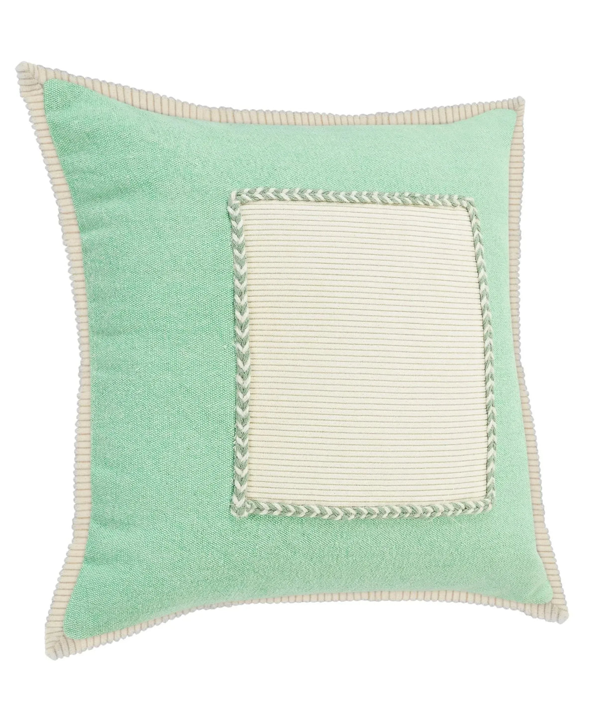 Riviera Lr07703 Pastel Green/Cream Pillow