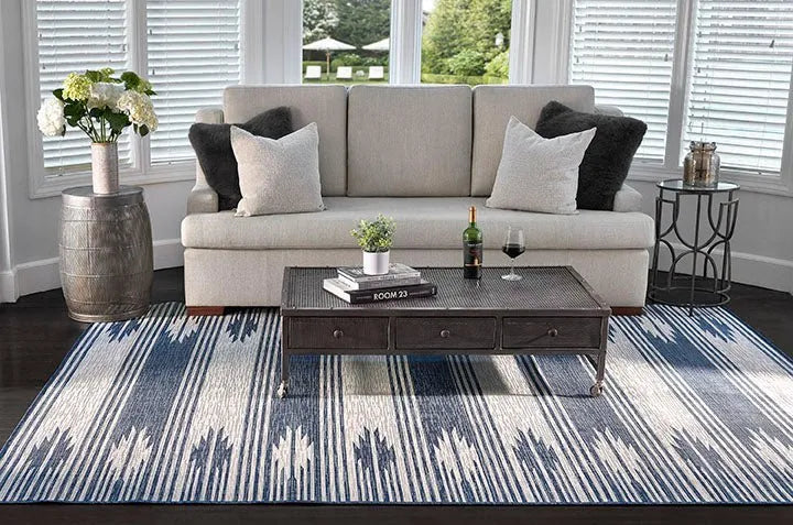 Riviera RV-07 Blue Rug - Rug & Home