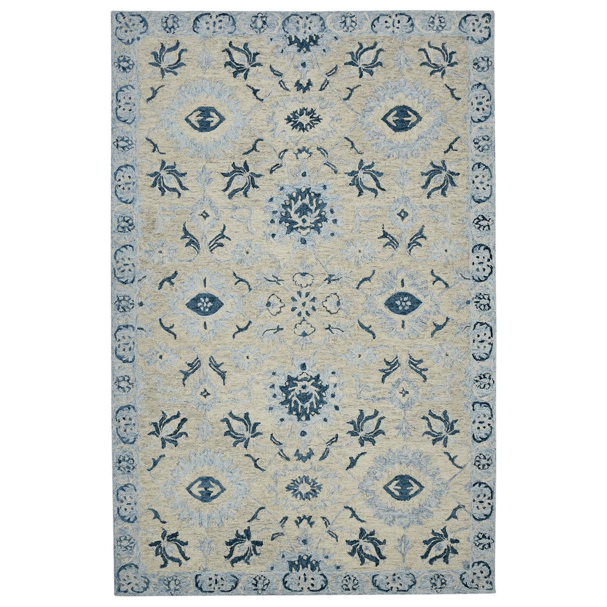 Romania ROM-2 Light Blue Rug - Rug & Home