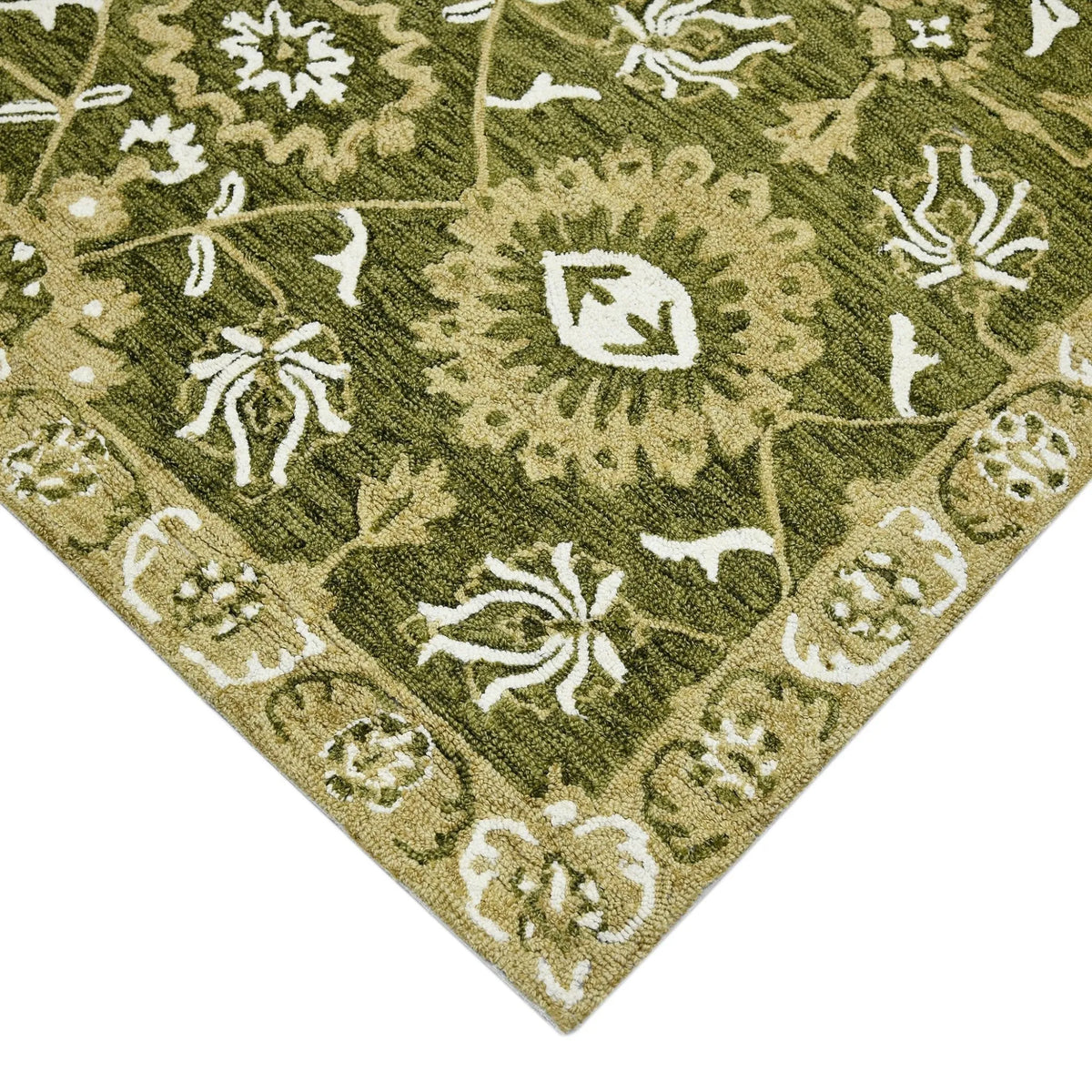 Romania ROM-6 Olive Green Rug - Rug & Home