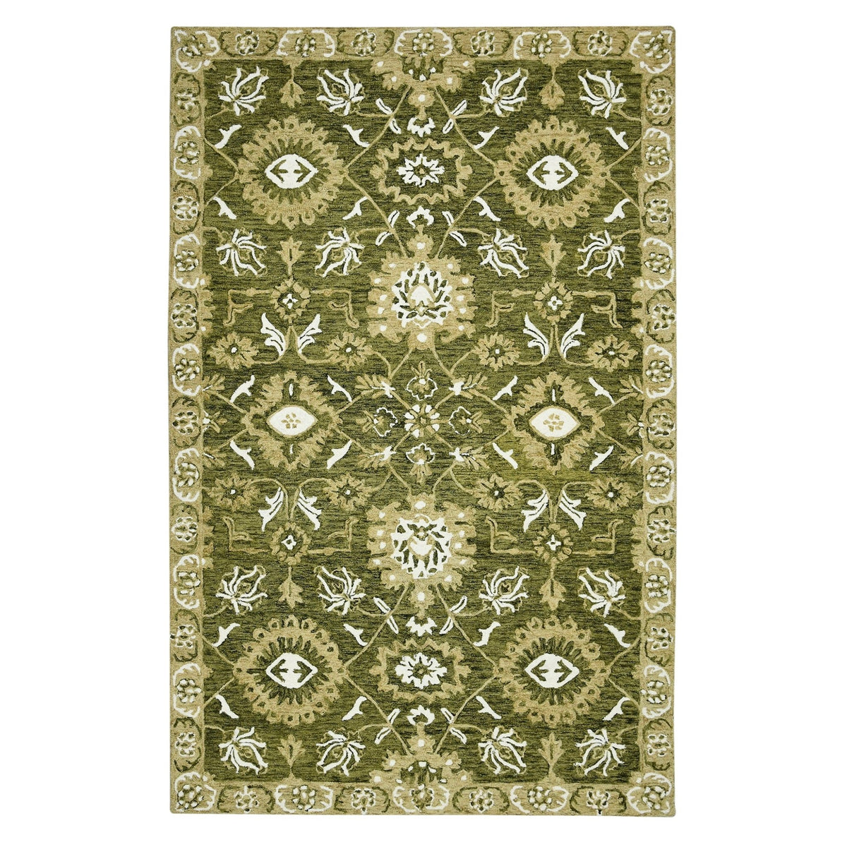 Romania ROM-6 Olive Green Rug - Rug & Home