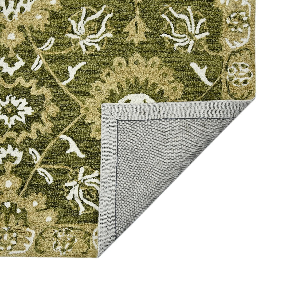 Romania ROM-6 Olive Green Rug - Rug & Home