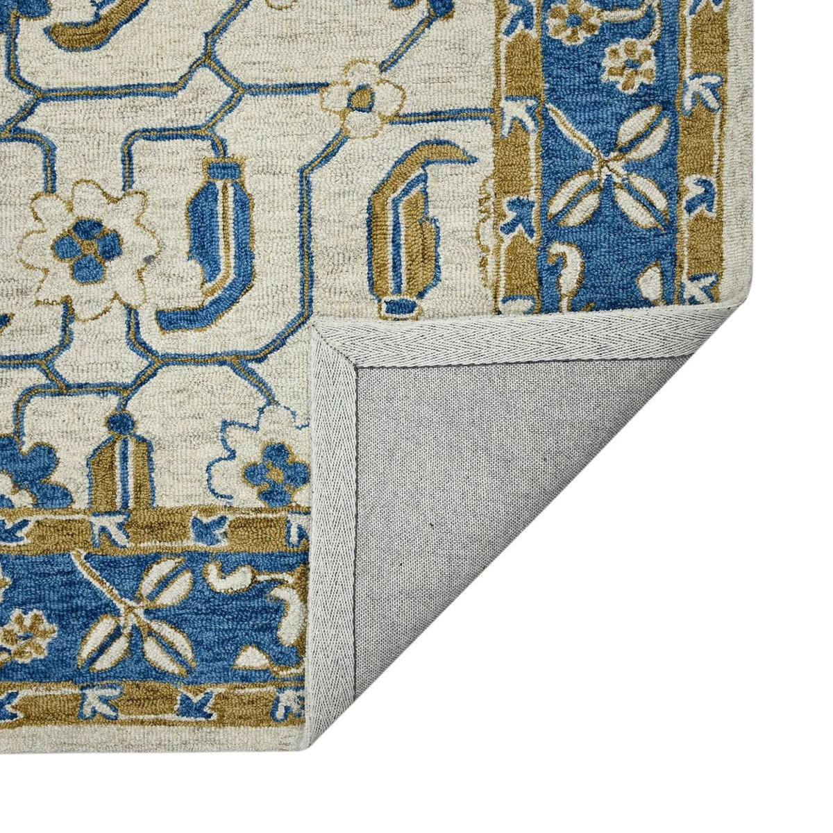 Romania ROM-8 Blue Rug - Rug & Home