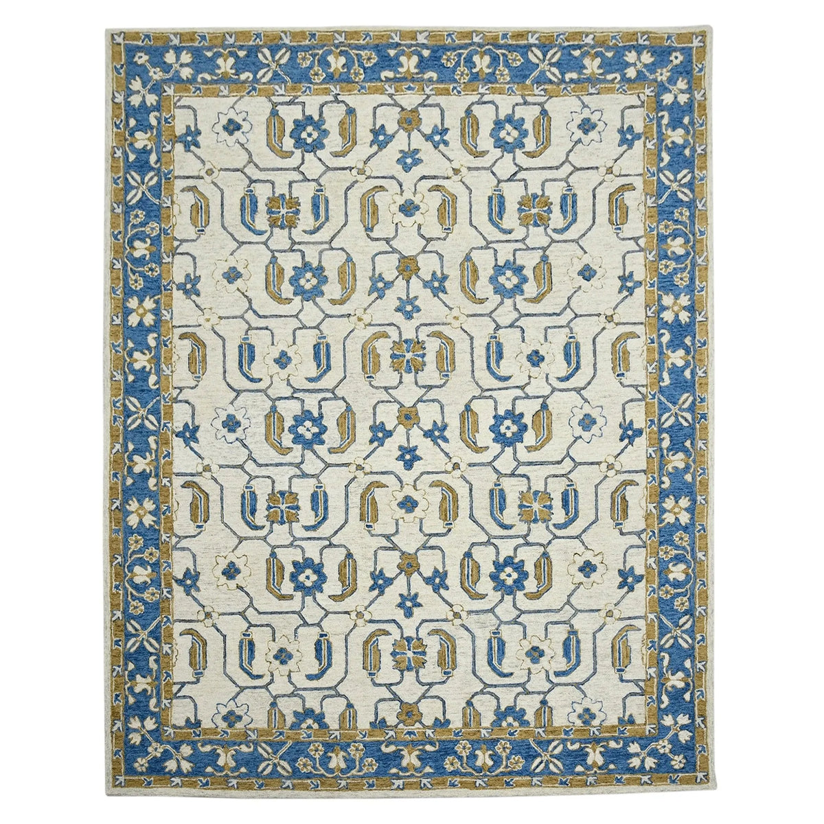 Romania ROM-8 Blue Rug - Rug & Home