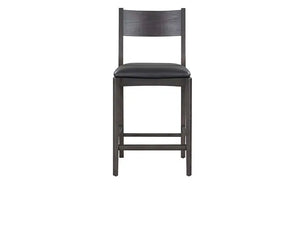 Rooney Leather/Wood 26" Counter Stool - Rug & Home