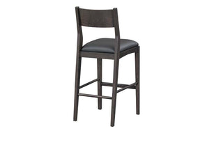 Rooney Leather/Wood 30" Bar Stool - Rug & Home