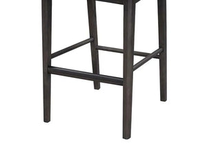 Rooney Leather/Wood 30" Bar Stool - Rug & Home