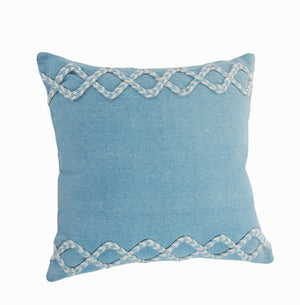 Rory Lr07567 Blue/Cream Pillow - Rug & Home