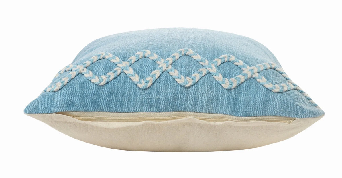 Rory Lr07567 Blue/Cream Pillow - Rug & Home