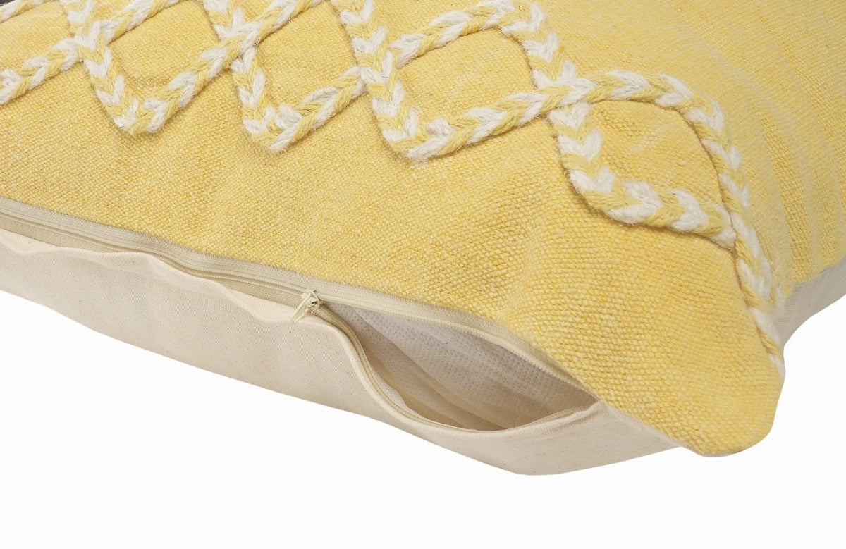 Rory Lr07567 Yellow/Cream Pillow