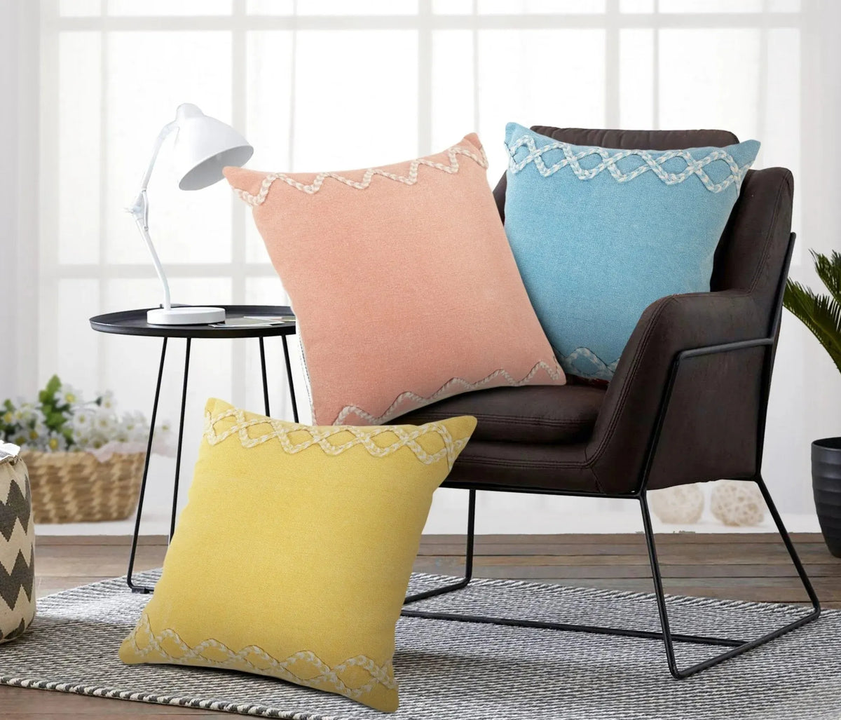 Rory Lr07567 Yellow/Cream Pillow