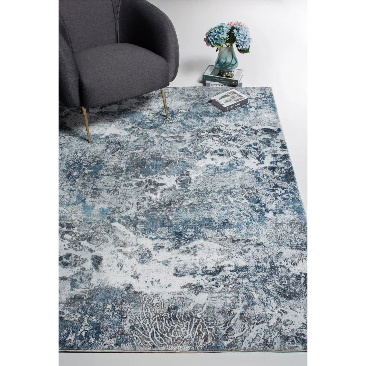 Roxy 2804 Grey/Blue Galaxy Rug - Rug & Home