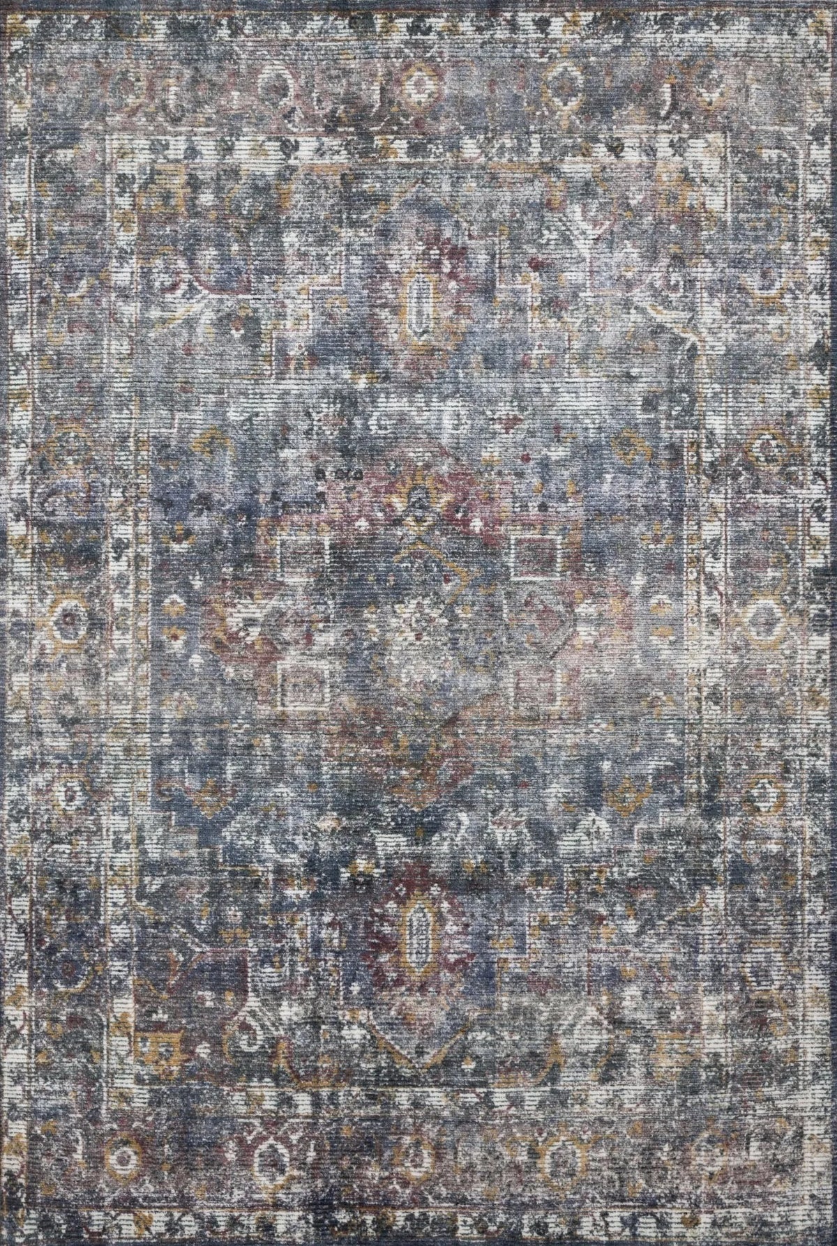 Rumi RUM 04 Navy Multi Rug - Rug & Home