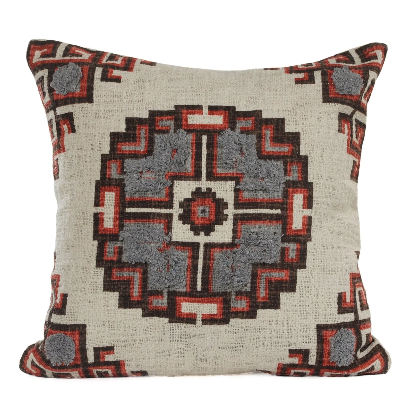 Rustic Medallion LR07360 Throw Pillow - Rug & Home