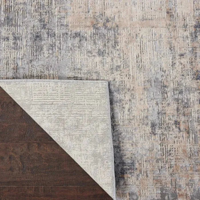 Rustic Textures RUS01 Grey/Beige Rug - Rug & Home