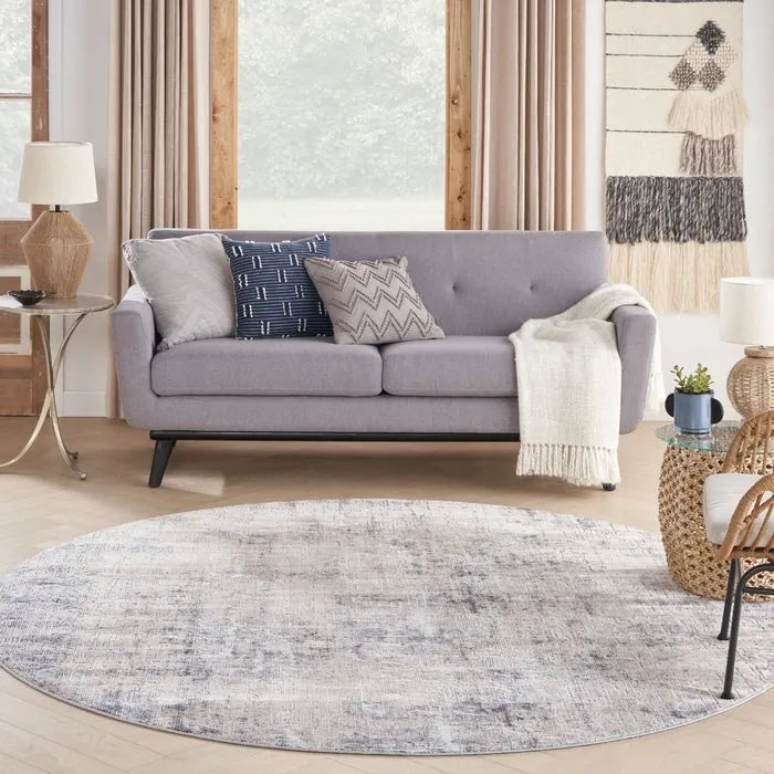 Rustic Textures RUS01 Grey/Beige Rug - Rug & Home