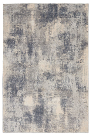 Rustic Textures RUS02 Blue/Ivory Rug - Rug & Home