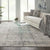 Rustic Textures RUS06 Ivory/Blue Rug - Rug & Home