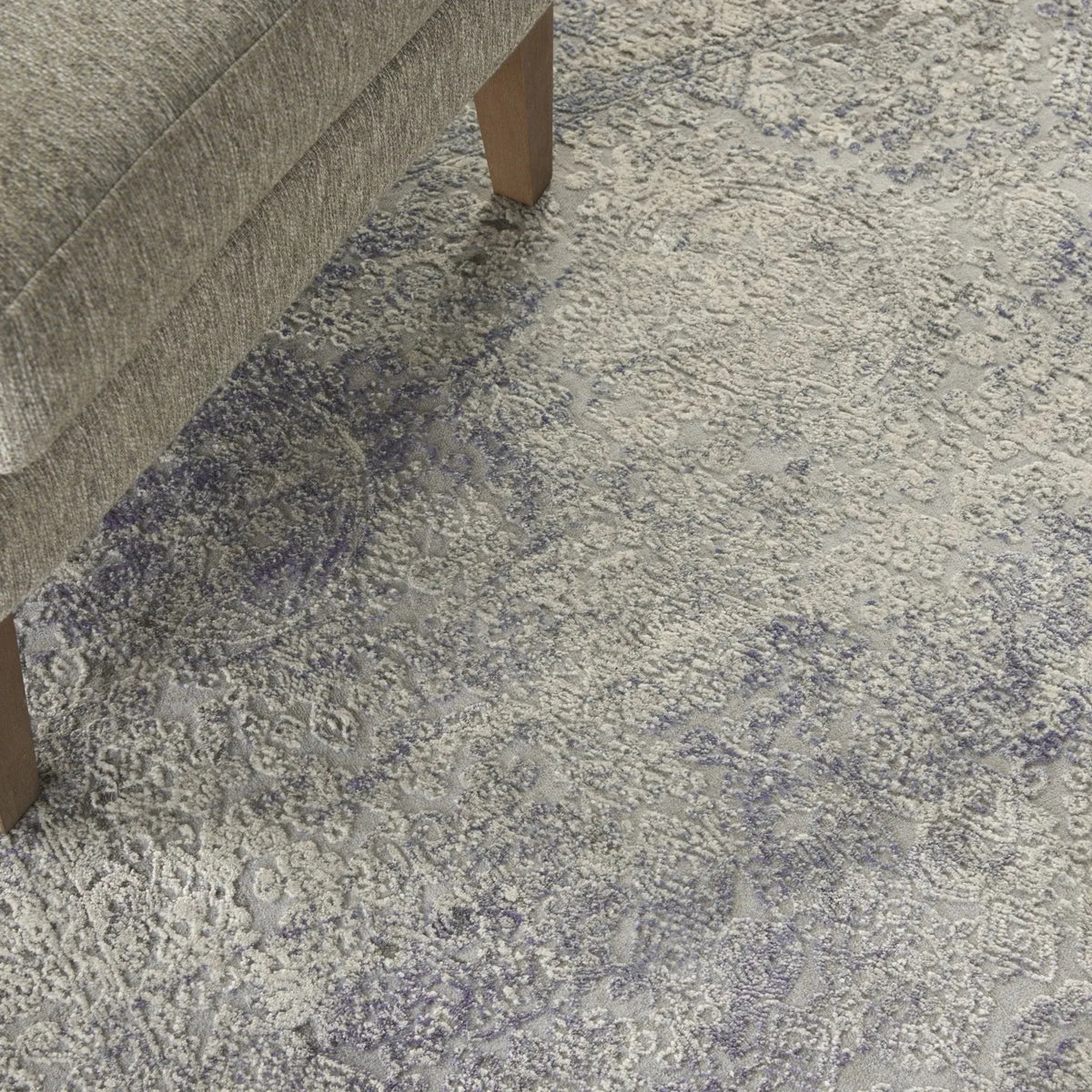 Rustic Textures RUS09 Ivory/Light Blue Rug