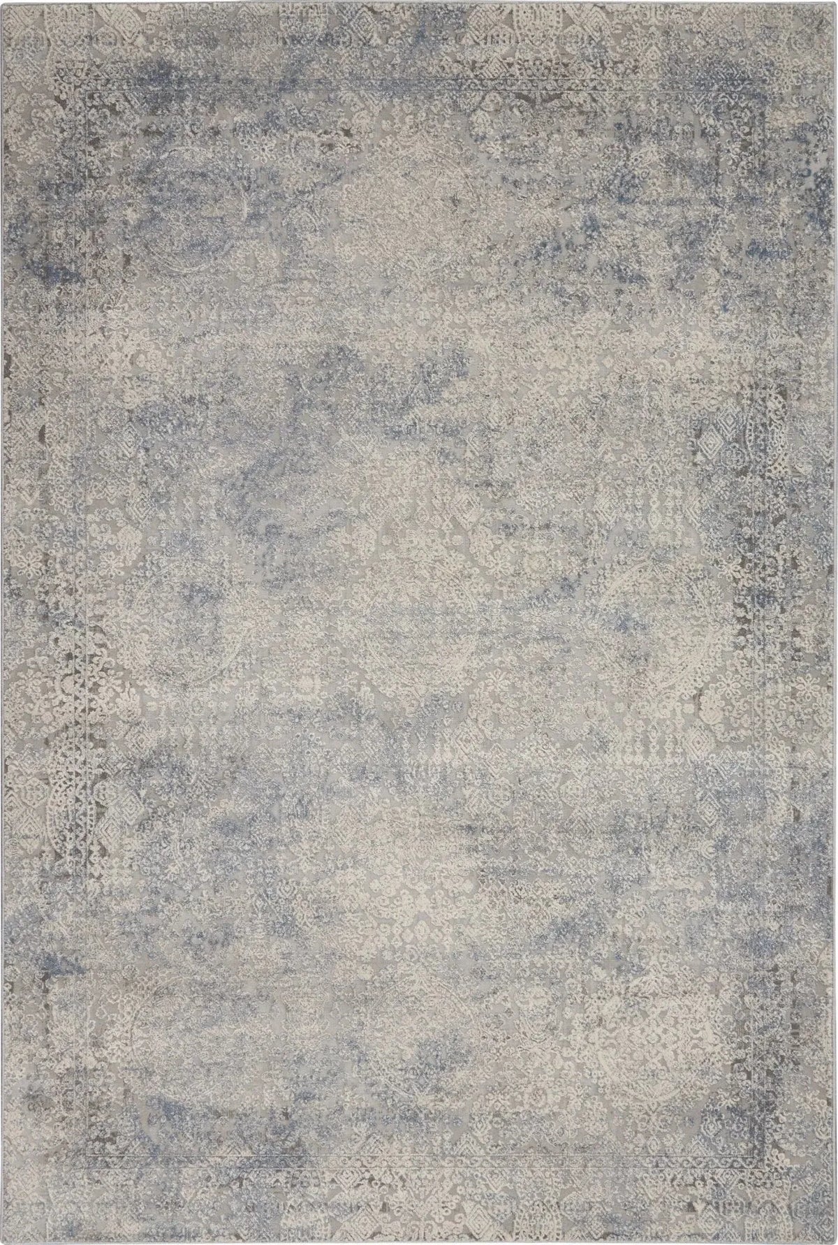 Rustic Textures RUS09 Ivory/Light Blue Rug