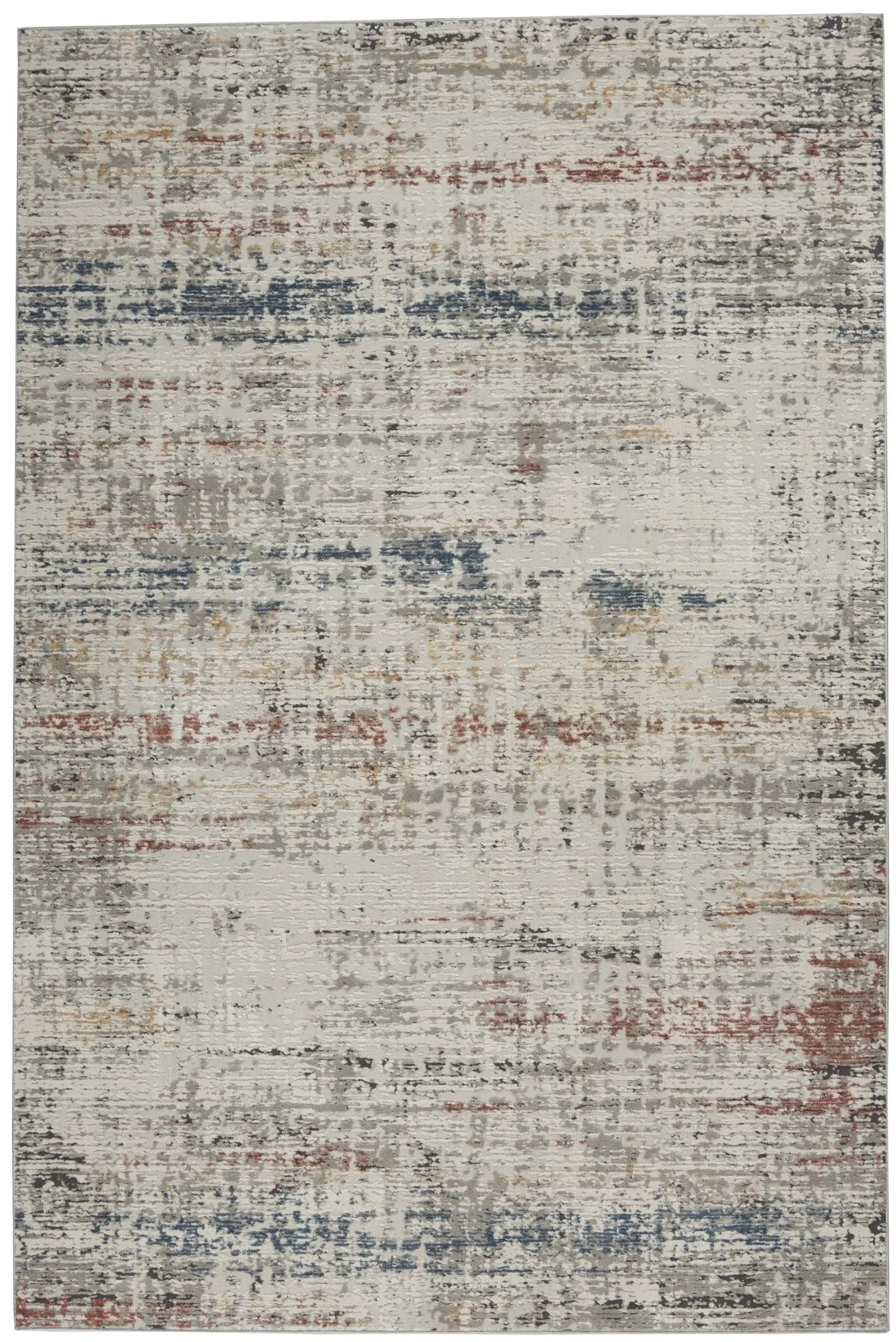 Rustic Textures RUS14 Light Grey Multi Rug - Rug & Home