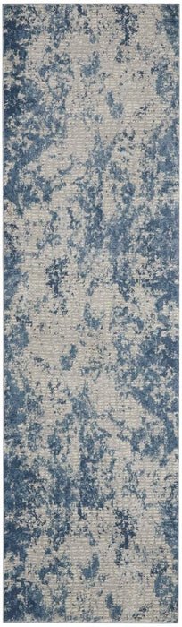 Rustic Textures RUS16 Grey/Blue Rug - Rug & Home