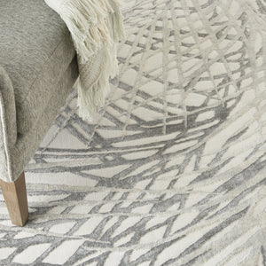 Rustic Textures RUS17 Ivory/Grey Rug - Rug & Home