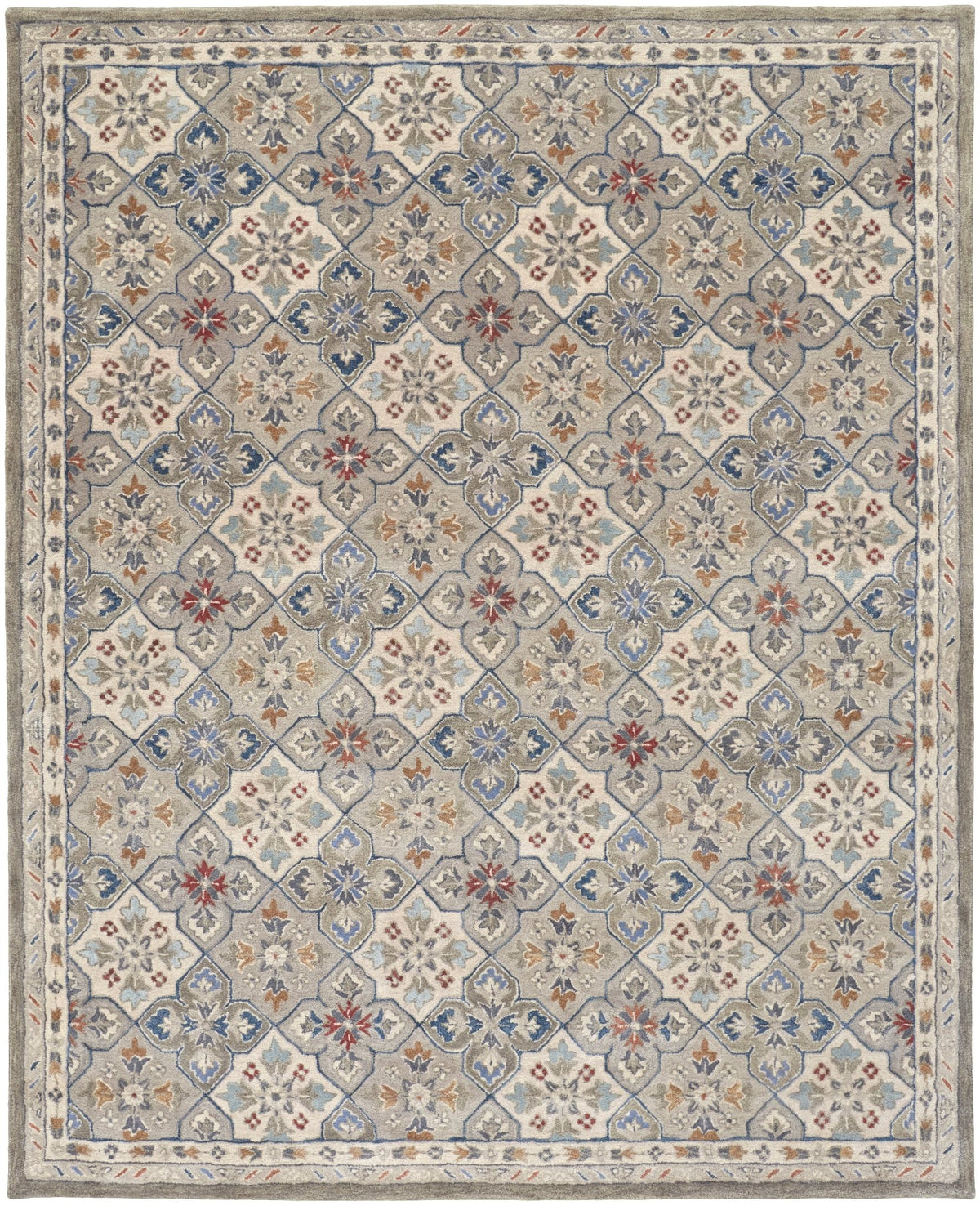 Rylan RYL8638F Taupe/Ivory Rug - Rug & Home