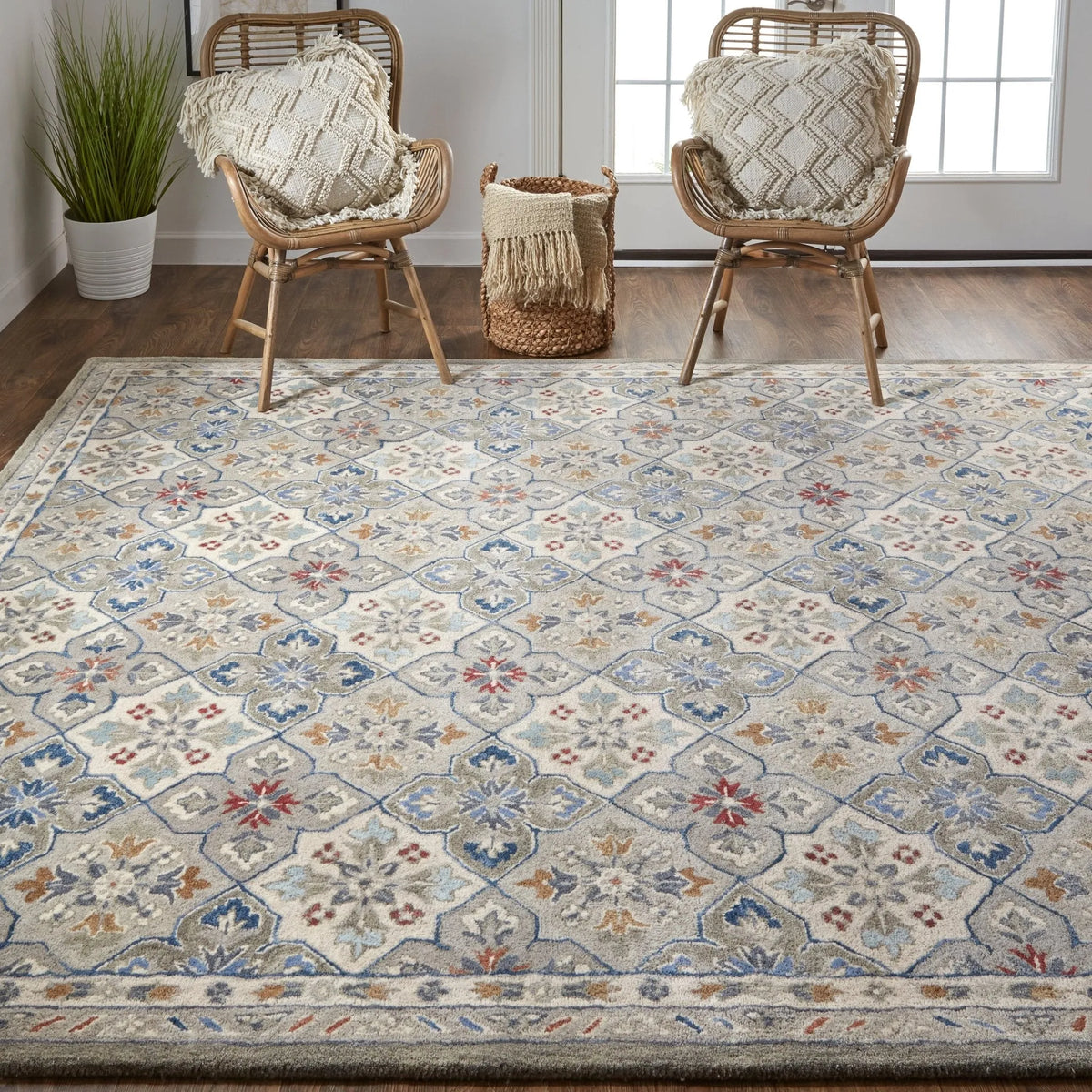 Rylan RYL8638F Taupe/Ivory Rug - Rug & Home