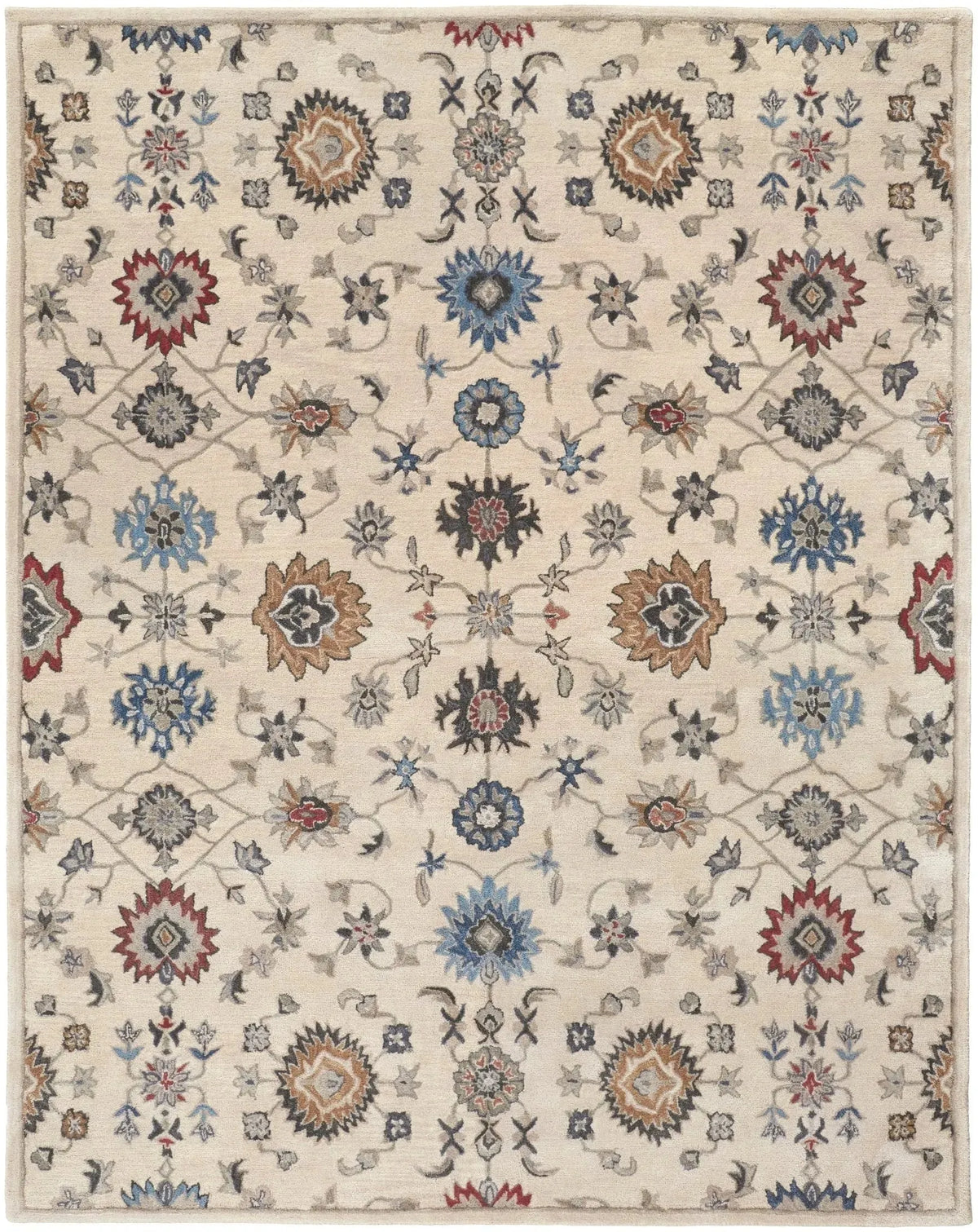 Rylan RYL8641F Ivory/Blue Rug
