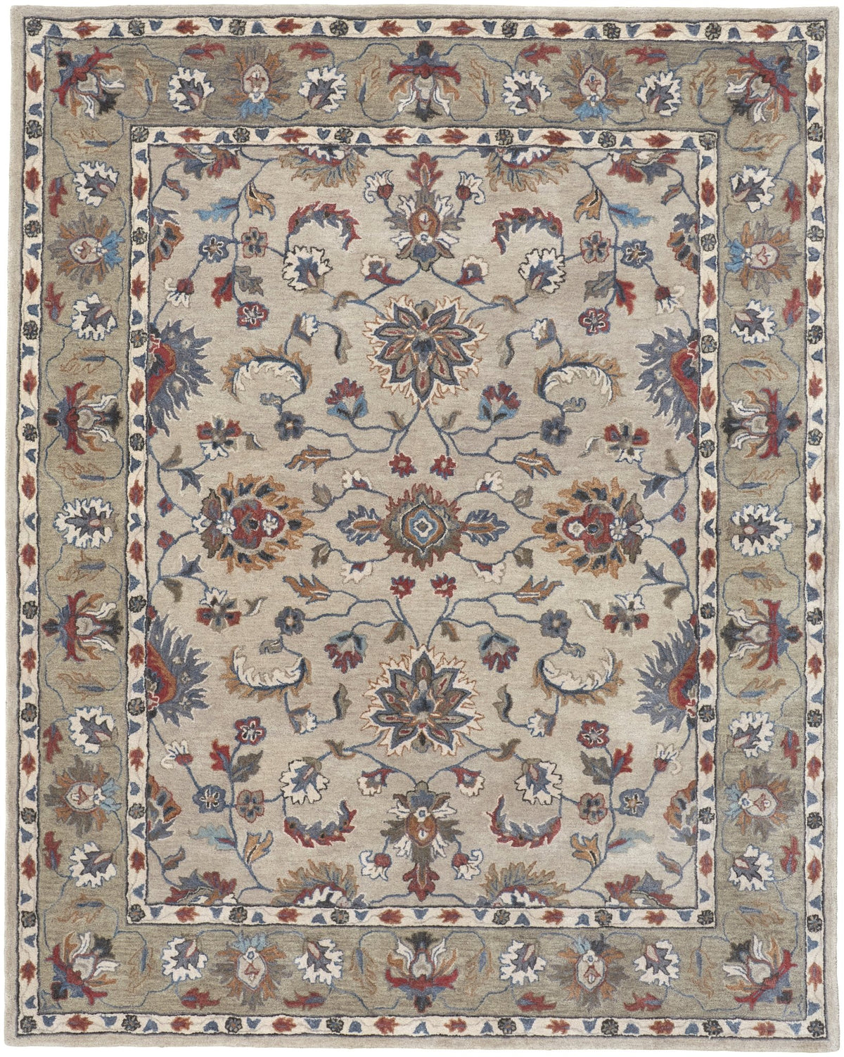 Rylan RYL8642F Ivory/Taupe Rug - Rug & Home