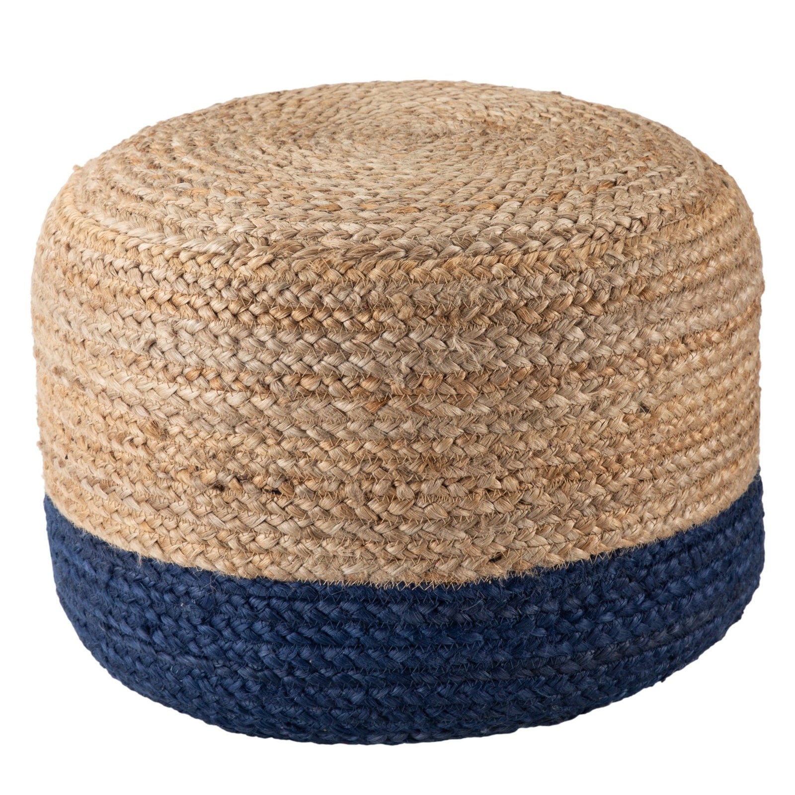 Saba Saa10 Oliana Blue/Beige Pouf - Rug & Home