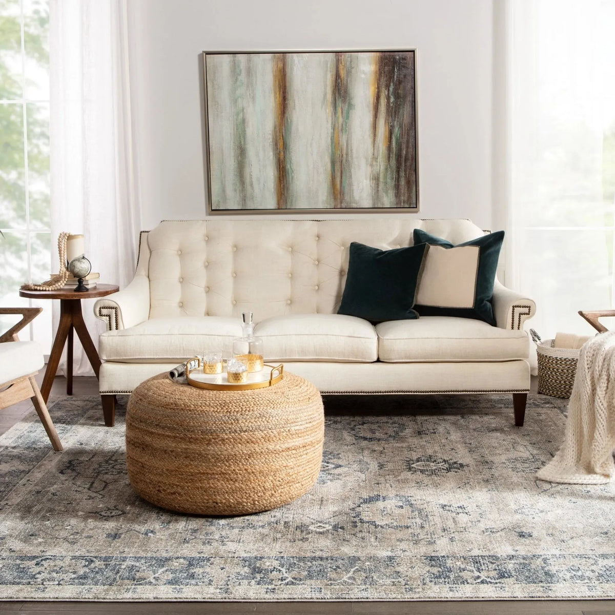 Saba Saa14 Mesa Natural Pouf