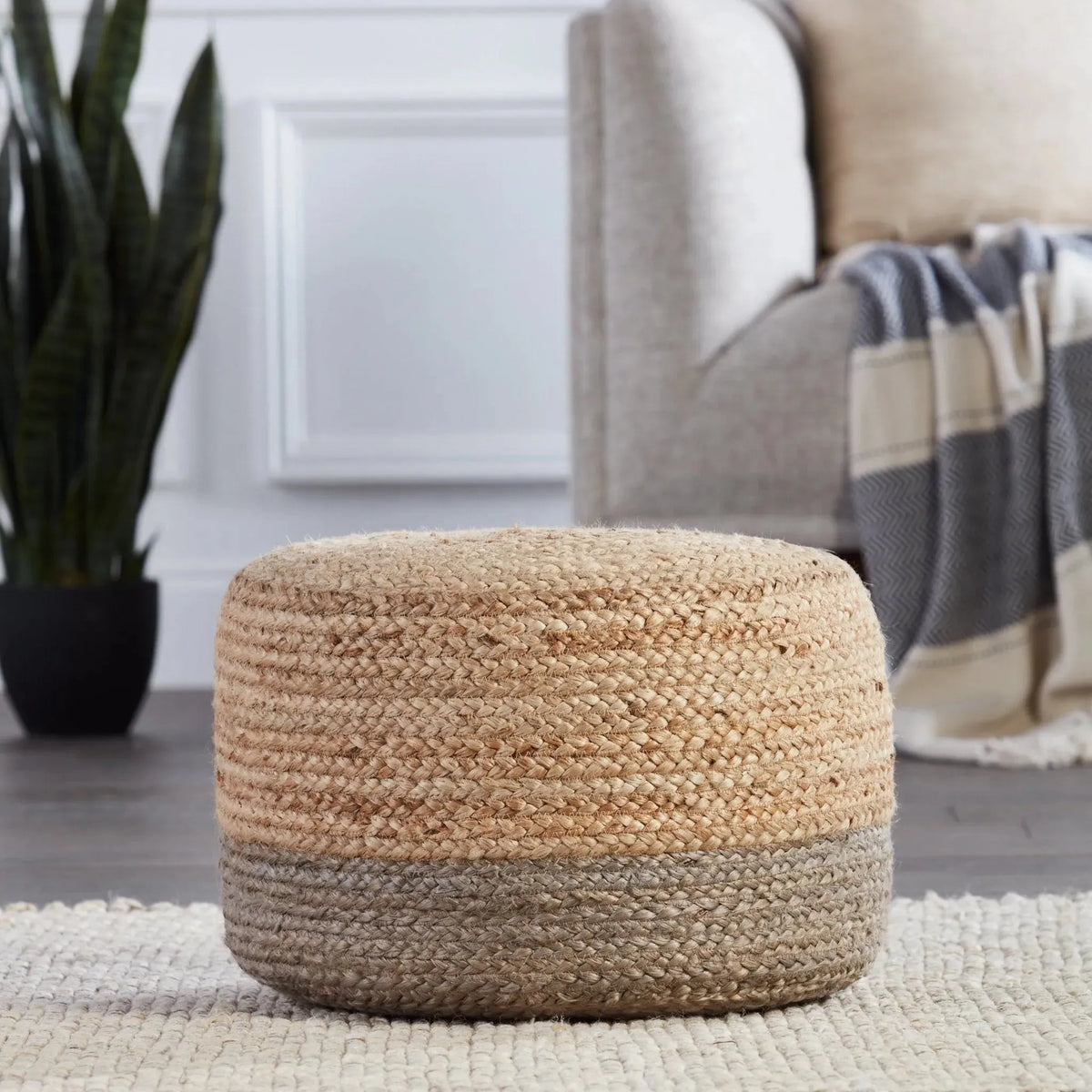 Saba Saa16 Oliana Taupe/Beige Pouf