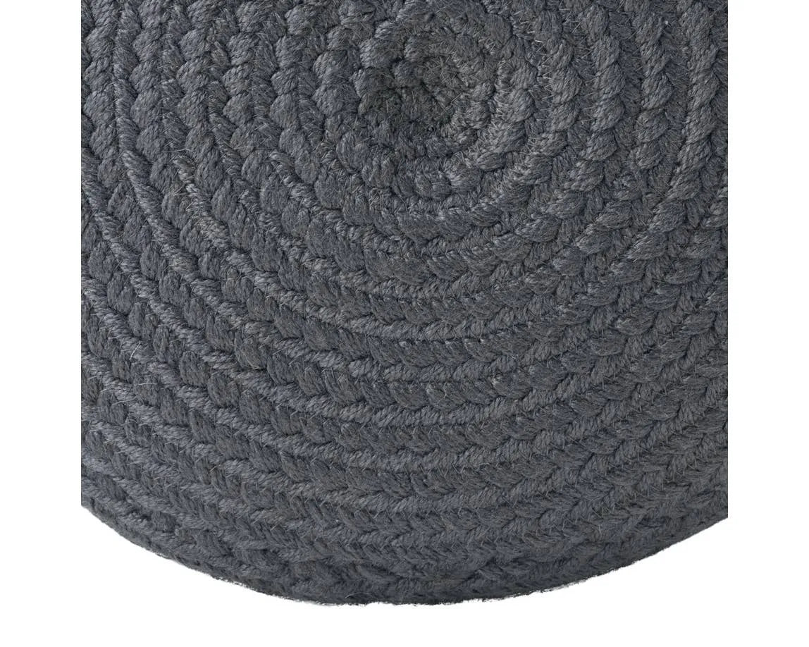 Saba Solar SAS02 Dark Grey Pouf - Rug & Home