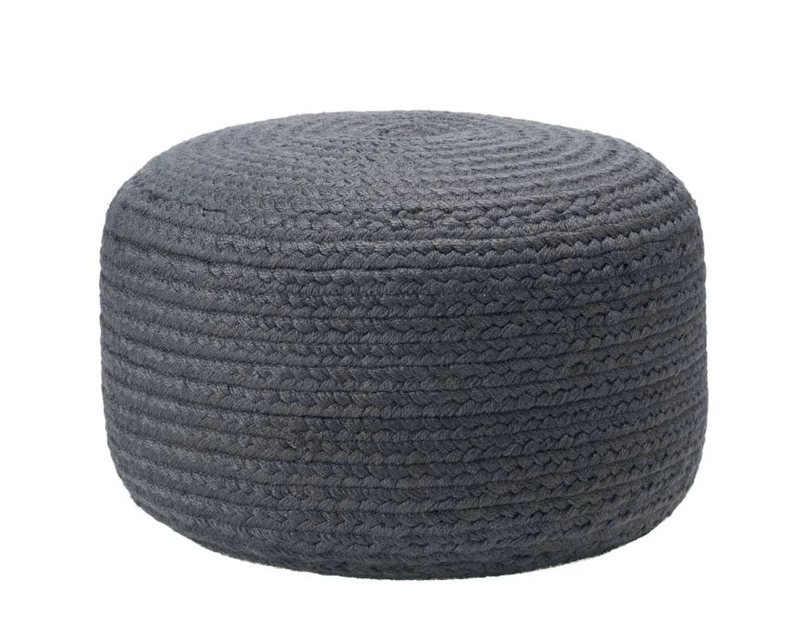 Saba Solar SAS02 Dark Grey Pouf - Rug & Home