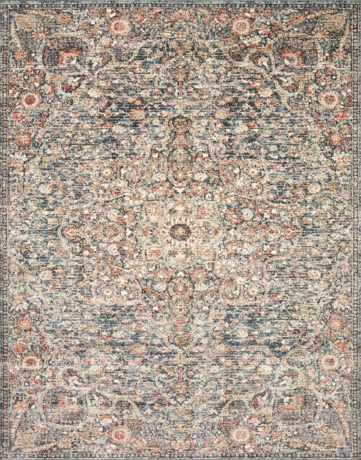 Saban Sab-02 Blue/Spice Rug - Rug & Home